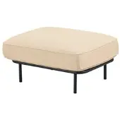 Home24 Outdoor-Hocker Mura in Beige | Gr.: onesize
