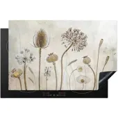 KitchenYeah Herdabdeckplatte Blumen | Gr.: 80 x 52 cm