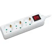 Logilink Steckdosenleiste 3fach 1,4m weiß