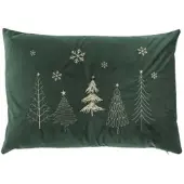 Chic Antique Kissenbezug AIX Grün WEIHNACHTSBÄUME 35x50 cm | Gr.: onesize