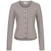 Nübler Strickjacke Langarm Yvonne in Silber | Gr.: M