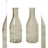 Boltze Vase Blumenvase Blumen Frühling Frühlingsboten Glas klar/Milchglas