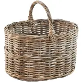 Kobolo Einkaufskorb OVALRATBASK in Grau | Gr.: onesize