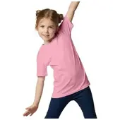 TecTake Einfarbiges T-Shirt für Kinder, rosa | Gr.: 104