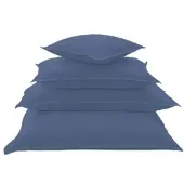 Schlafgut Kissenbezug Jersey Elasthan Kissenbezug einzeln 80x80 cm | jeans - blau