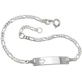 Gallay Schildarmband 2mm Silber 925 19cm in silber | Gr.: onesize