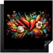 KitchenYeah Herdabdeckplatte Gewürzexplosion | Gr.: 77 x 51 cm