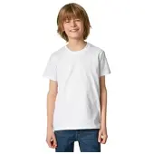 TecTake Einfarbiges T-Shirt für Kinder, weiß | Gr.: 128