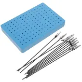 Jojomino Hochwertiges Krokodilklemmen- und Sprühklemmen-Basis-Set, Modellständer-Werkzeug mit 1 Modell-Färbeklemmen-Basis-Set