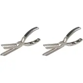 Jojomino 2X Rippchen-Vorbereitungswerkzeug, Rippchenmembran-Entferner, Edelstahlwerkzeug, BBQ-Rippchen-Enthäuter, Rippchen-Vorbereitungswerkzeug für