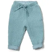 Little green radicals Hose aus Bio-Waffelbaumwolle in Blau | Gr.: 3-4 Jahre