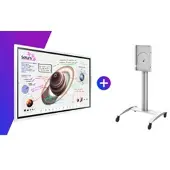 Samsung Flip Pro WM65B 65" Touch Bundle inkl. Peerless-AV SR560-FLIP2 Rollwagen