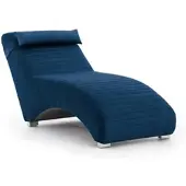 Fun-Möbel Relaxliege Liege Sessel ABRAMO in Stoff Kronos Blau