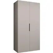 MEBLE KRYSPOL , Kleiderschrank, Schrank 100 cmx202x52, Kaschmir, Schwarz