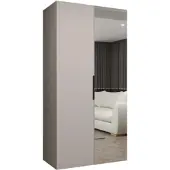 MEBLE KRYSPOL , Kleiderschrank, Schrank 100 cmx202x52, Kaschmir, Schwarz