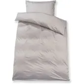 Doris Meyer Uni Interlock Jersey Bettwäsche 135x200 cm + 80x80 cm | platin - grau