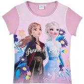 Disney Die Eiskönigin Anna und Elsa T-Shirt in rosa | Gr.: 128