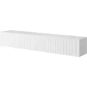 Selsey TV-Lowboard Veldio, Weiß, mit gefräster Front, 175 cm breit