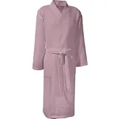 Erwin Müller Piqué Unisex-Bademantel lang Hohenfels in mauve | Gr.: M
