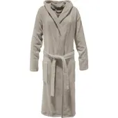 Erwin Müller Frottier Unisex-Bademantel mit Kapuze Achberg in sand | Gr.: M
