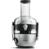 Philips Avance Collection zentrifugal Entfsafter, 2.0 L, XXL-Einfüllöffnung, QuickClean, 1100 W, Silber (HR1921/20)