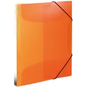 Herma Eckspanner 19503, A4, Kunststoff, orange, 3 Einschlagklappen, 3 Stück