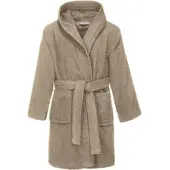 Redbest Frottier Kinder-Bademantel mit Kapuze Chicago in taupe | Gr.: 86/92