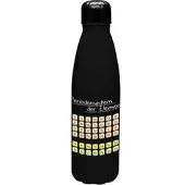 GEDA LABELS Trinkflasche Periodensystem in schwarz - 500ml | Gr.: onesize