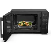 Hisense Mikrowelle, 23 l, 900 W, Inverter, Touch control, Schwarz, Arbeitsplatte, Solo-Mikrowelle, 23 l, 900 W, Eingebautes Display, Tasten