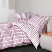 Janine Mako-Satin Bettwäsche modern classic Bettbezug einzeln 240x220 cm | kreiderose - pink