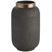 G&c Vase Saigon Metall schwarz 23cm
