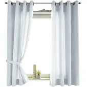 Gardinenbox VORHANG 2ER SET BERLIN HxB 145x140cm Weiß