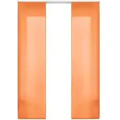 Gardinenbox VORHANG 2ER SET HxB 245x60 cm Orange