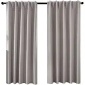 Gardinenbox VORHANG 2ER SET BOSTON DARK HxB 175x140 cm Taupe