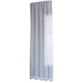 Gardinenbox GARDINE LEINEN HxB 245x145 cm Natur Pompom