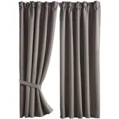Gardinenbox VORHANG 2ER SET NEWYORK HxB 160x140 cm Taupe