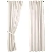 Gardinenbox SCHLAUFENGARDINE 2ER SET »Jena« HxB 250x140 cm Creme