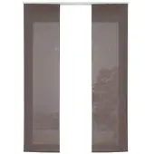Gardinenbox VORHANG 2ER SET HxB 245x60 cm Braun