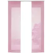 Gardinenbox VORHANG 2ER SET HxB 245x60 cm Rosa