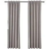 Gardinenbox VORHANG 2ER SET BOSTON DARK HxB 245x140 cm Taupe