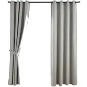 Gardinenbox VORHANG 2ER SET »München Dark« HxB 175x145 cm Sand