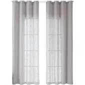 Gardinenbox VORHANG 2ER SET SEOUL HxB 245x140 cm Grau