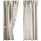 Gardinenbox SCHLAUFENGARDINE 2ER SET »Jena« HxB 250x300 cm Sand