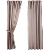 Gardinenbox SCHLAUFENGARDINE 2ER SET »Jena« HxB 145x140 cm Taupe