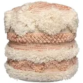 Kayoom Sitzkissen Pouf Bohist in rosa - creme | Gr.: onesize