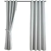 Gardinenbox VORHANG 2ER SET »München Dark« HxB 175x145 cm Stein