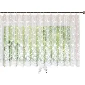 Gardinenbox VORHANG BLUMENMUSTER HxB 145x450 cm Weiß