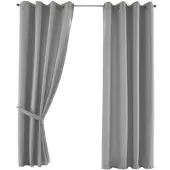 Gardinenbox VORHANG 2ER SET PALERMO HxB 175x140 cm Grau