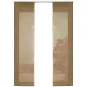 Gardinenbox VORHANG 2ER SET HxB 245x60 cm Nougat