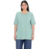 Ulla Popken Shirt in helles moosgrün | Gr.: 54-56